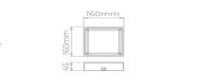 Plafon deep led 12w 900lm quadrado branco sth20902br 30 - Stella -