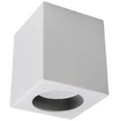 Plafon dicróica plano branco 8,5x7,5x7,5cm