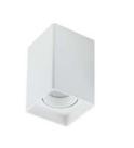 Plafon dicróica quadrado branco 8x8x12,5cm