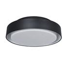 Plafon Dubai Preto 3 Lâmpadas Tualux