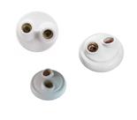 Plafon Duplo Bocal Porcelana Resistente Soquete Sobrepor