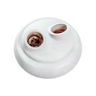 Plafon Duplo Branco Soquete para Iluminação - OPL 24608