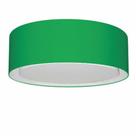 Plafon Duplo Cilíndrico Md-3038 Cúpula em Tecido 80x30cm Verde Folha - Bivolt