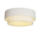 Plafon Duplo Cilíndrico Vivare Md-3021 Cúpula em Tecido 80x60cm - Bivolt