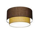 Plafon Duplo Cilíndrico Vivare Md-3045 Cúpula em Tecido 40x35cm - Bivolt Plafon Duplo Cilíndrico Vivare Md-3045 Cúpula em Tecido 40x35cm - Bivolt