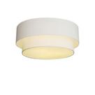 Plafon Duplo Cilíndrico Vivare Md-3062 Cúpula em Tecido 45x40cm - Bivolt