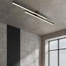 Plafon Duplo Luminária Linear Minimalista Sobrepor 50cm