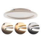 Plafon Embutir LED Slin 40cm Branco LED 38W Multicor PZ-1058/400Y ST3138