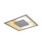 Plafon Embutir Luz Indireta 40cm Branco Text 4E27 - Rioprelustres - 3200/40 BR-TEXT