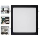 Plafon Embutir Quadrado 24w Preto Branco Frio Blumenau