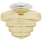 Plafon Fashion Retro Branco Drops Escada Boca 10 Âmbar