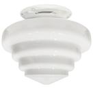 Plafon Fashion Retro Branco Drops Escada Boca 10 Leitoso