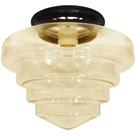 Plafon Fashion Retro Preto Drops Escada Boca 10 Âmbar
