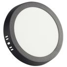 Plafon Fita LED Tramontina Redondo Sobrepor Preto 12W 4000K 840lm Luz Neutra