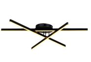 Plafon Hasta Trio 1Mt Preto Fosco 2700K