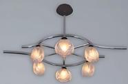 Plafon Ingenova 6 Lamp. G9 Cromado Com Vidro Jateado Luciin Plafon Ingenova 6 Lamp. G9 Cromado Com Vidro Jateado Luciin
