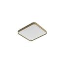 Plafon LED 12W Branco Quente Metal Acrílico Amadeirado 28cm St1937