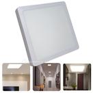 Plafon Led 12W Quadrado Para Embutir Potente Branco Frio Bivolt 60043