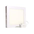 Plafon Led 12w Quente Quadrado Sobrepor