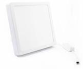 Plafon Led 12w Sobrepor 6500k Quadrado Branco Frio