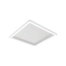 Plafon Led Blumenau Square De Sobrepor 15w Bivolt Branco Fosco 6500k Luz Branca