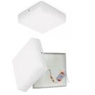 Plafon Led Borda Infinita 50W Sobrepor Quadrado 30cm x 30cm Bivolt 110v-220v Branco Frio 6500k