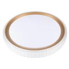 Plafon Led Cristal Kenle Redondo 36w luz ajustável dourado