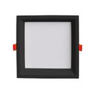Plafon LED de Embutir 12W 4000k 12x12cm Low Frame Bella Iluminação Bivolt Preto