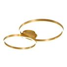 Plafon Led Delta Dourado 40W 3000K Branco Quente 1200 Lumens Bivolt GMH