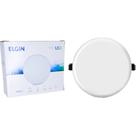Plafon Led Embutir Elgin Infinity Redondo 10W. 1000Lm. 6500K. Bivolt Branco