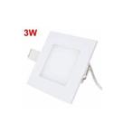 Plafon LED Embutir Quadrado 3W 6500K Leitoso Blumenau