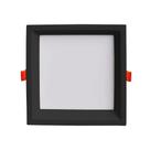 Plafon Led Embutir Recuado 18w 4000k Low Frame Preto Bella DLD018NB
