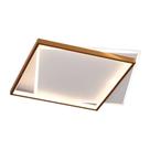 Plafon Led Kira 50W 3000k ou 4000k ou 6000K Dourado E Branco Quadrado 50CM Bivolt Eletrorastro