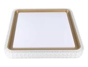 Plafon LED Nordecor KENLE Quadrado 36W Dourado Fosco - 3000K/4000k/6500k c/controle remoto Ref. 2668 - 2900lm