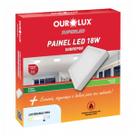 PLAFON LED QUAD SOBREPOR 18W 6500K 223x223mm - OUROLUX