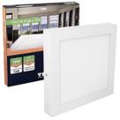 Plafon Led Quadrado Sobrepor 18W Bivolt Branco Quente