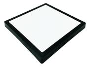 Plafon Led Quadrado Sobrepor Preto 18w 6000k Luz branca LLum *