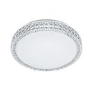 Plafon Led Sagitta Redondo Efeito Cristal 12w Branco Frio