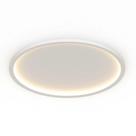 Plafon LED Slin 30W 30CM Alumínio PVC Branco Hevvy Iluminação PZ1058 300Y WH