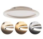 Plafon led slin redondo branco 30cm 3000k 4000k 6000k 30w hevvy pz1058300y wh
