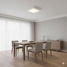 Plafon LED Sobrepor 48w Quadrado 60x60 Bivolt Luz Branco Frio 6000K Slin Minimalista Casa Sala Estar Jantar Cozinha Banheiro Luminária Teto Econômica