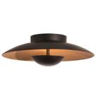 Plafon Led Sobrepor Preto Freijo 24w 3000k Shimeji