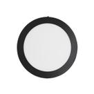 Plafon Led Sobrepor Redondo Preto 18w Yamamura