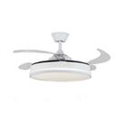 Plafon led ventilador flesh wind 36w 270 branco biv embuled ebvl80002