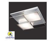 plafon lixado quadrado de aço escovado 26x26