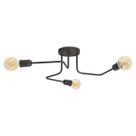 Plafon Luminalux Assimétrico 3 Braços Phoenix Moderno Aranha