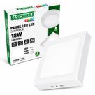 Plafon Luminaria Led Quadrado Sobrepor 18w Branco Frio 6500k
