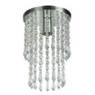 Plafon Lustre De Cristal Acrilico Spark Redondo Esplêndido