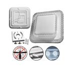 Plafon Lustre Led Cristal Duplo Quadrado Luminaria Sobrepor