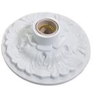 Plafon Lustre Plafonier Colonial Branco Soquete Teto